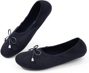 1921 SANGEESON Womens Ballet Flats Round Toe Slipon Comfort Dress Shoe Green 8.5
